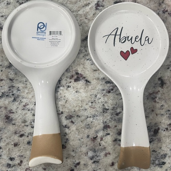 2 Ceramic Abuela Kitchen Cooking Spoons NWT - Picture 3 of 7